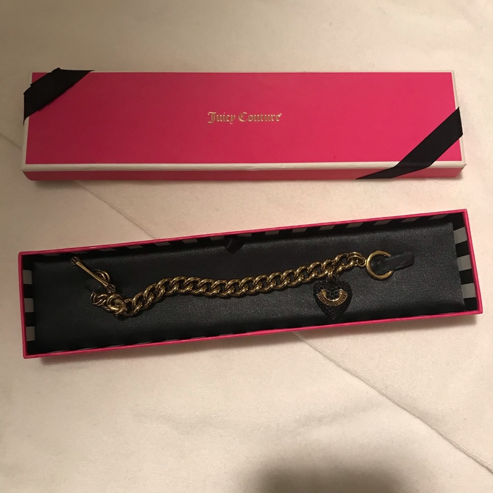 Juicy Couture starter heart Charm Bracelet